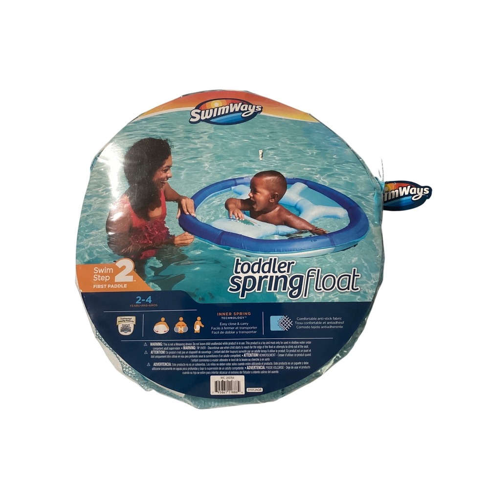 SwimWays Toddler Spring Float Swim Step 2 First Paddle Blue 2-4 Years 6059634‎
